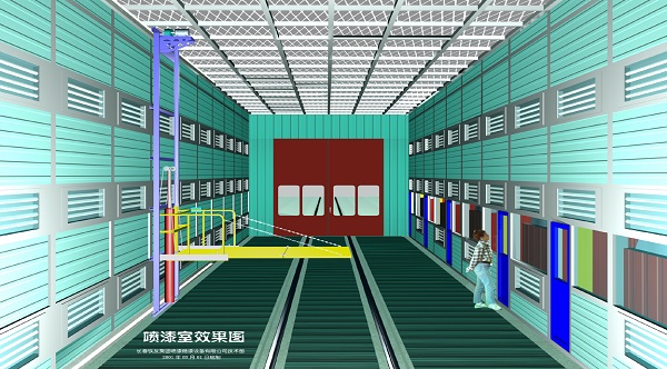 干式噴漆房內部結構