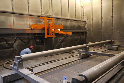 機(jī)器人風(fēng)力回收噴砂房