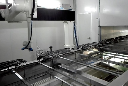 機器人水旋噴漆房